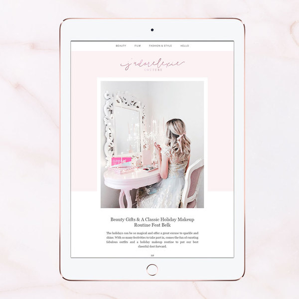 Blogging pretty with the help of Adored Designs