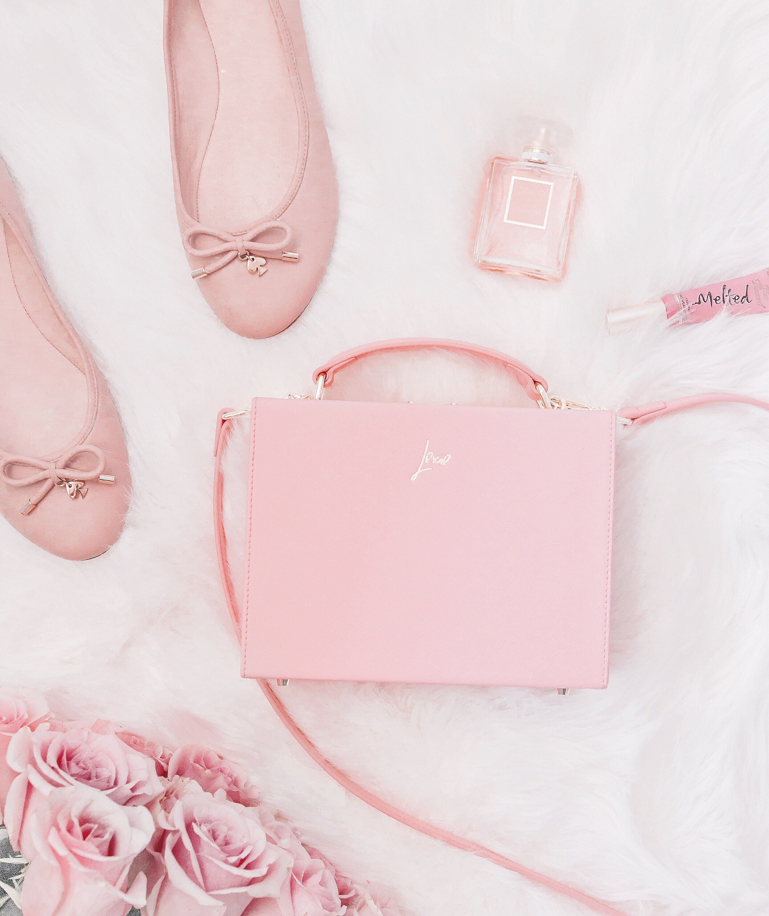 A Beautiful Peony Pink Box Bag by The Daily Edited 