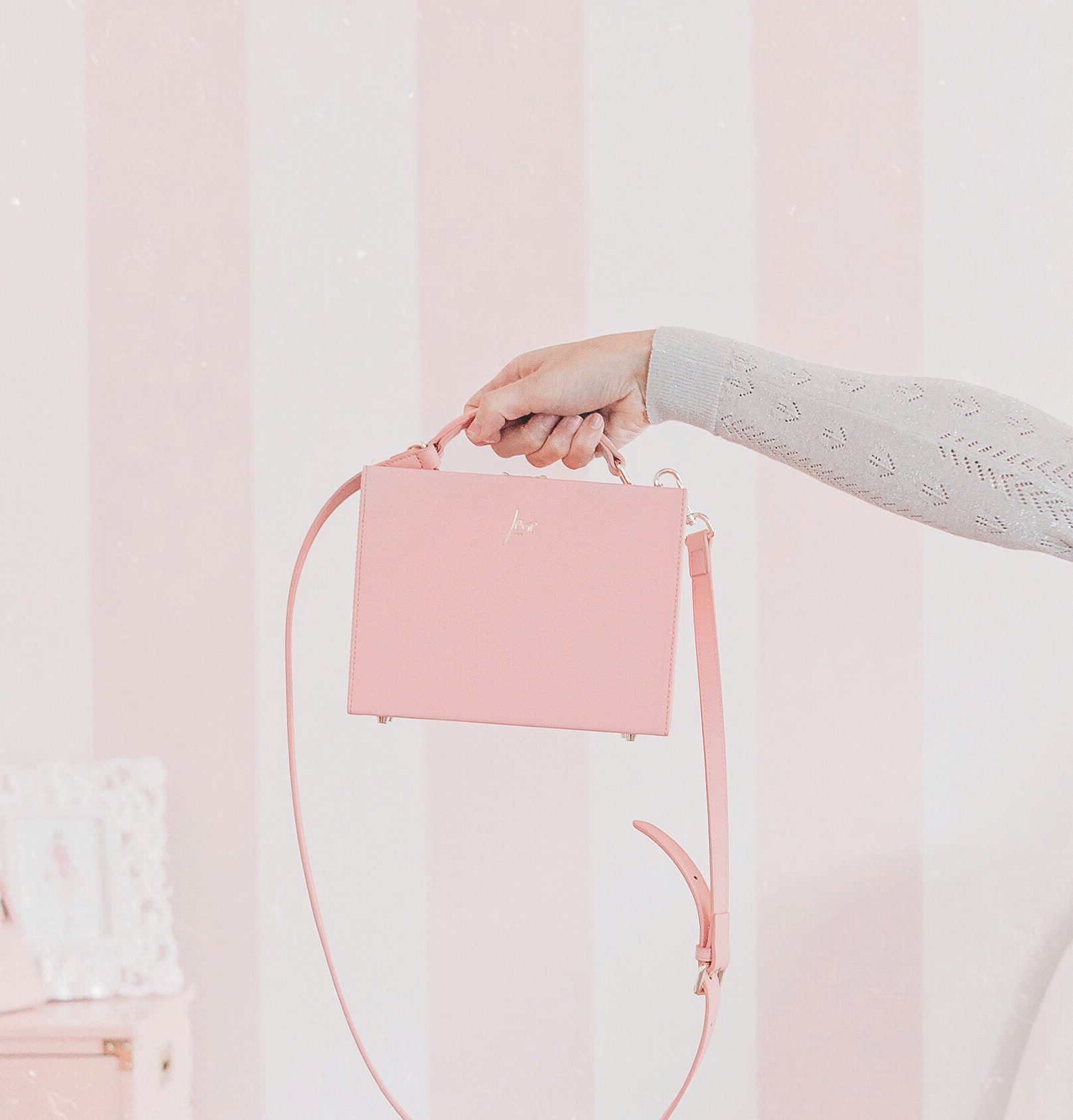 A Beautiful Peony Pink Box Bag by The Daily Edited 