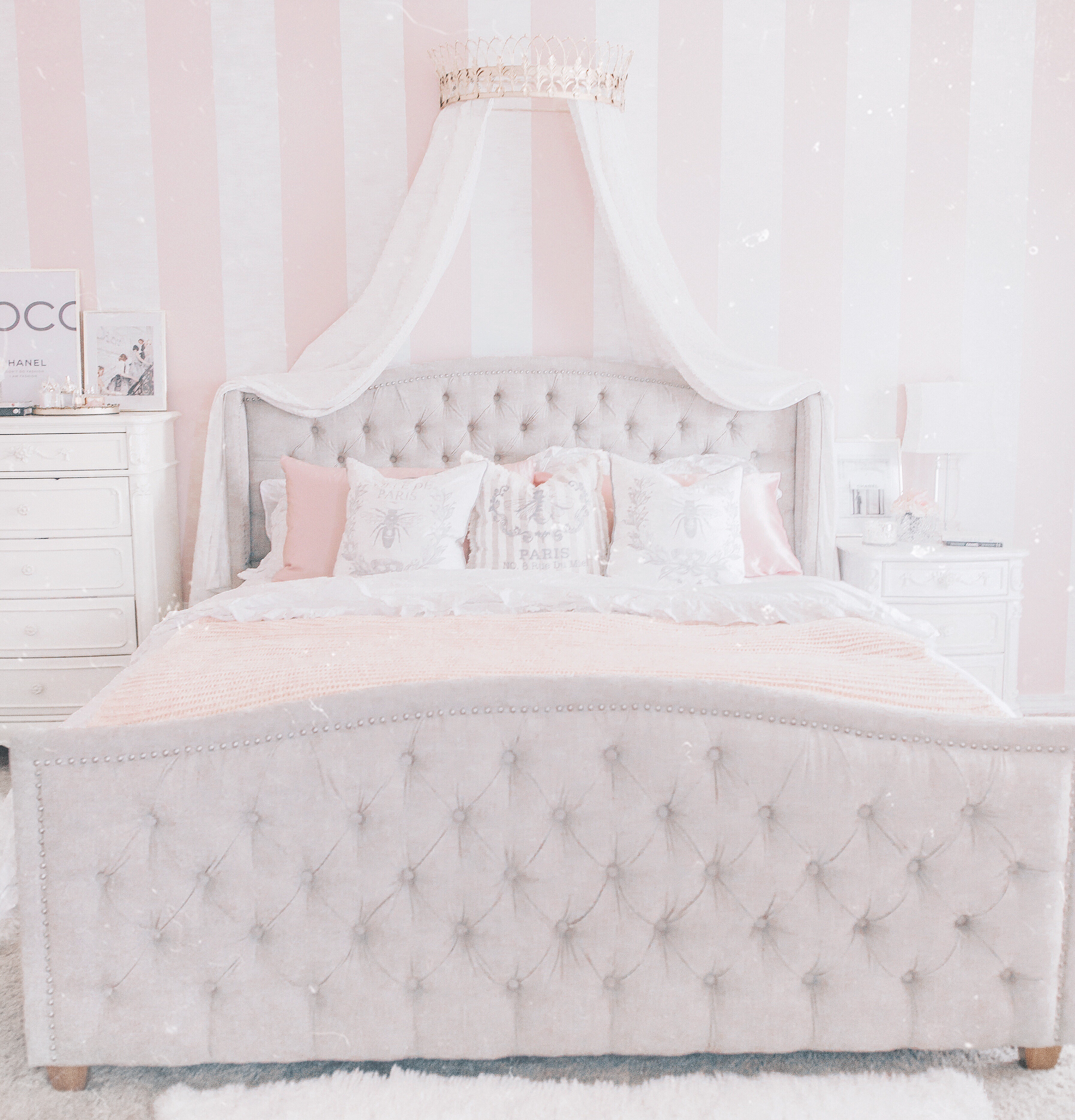 A Glamorous & Elegant Tufted Bed by Overstock