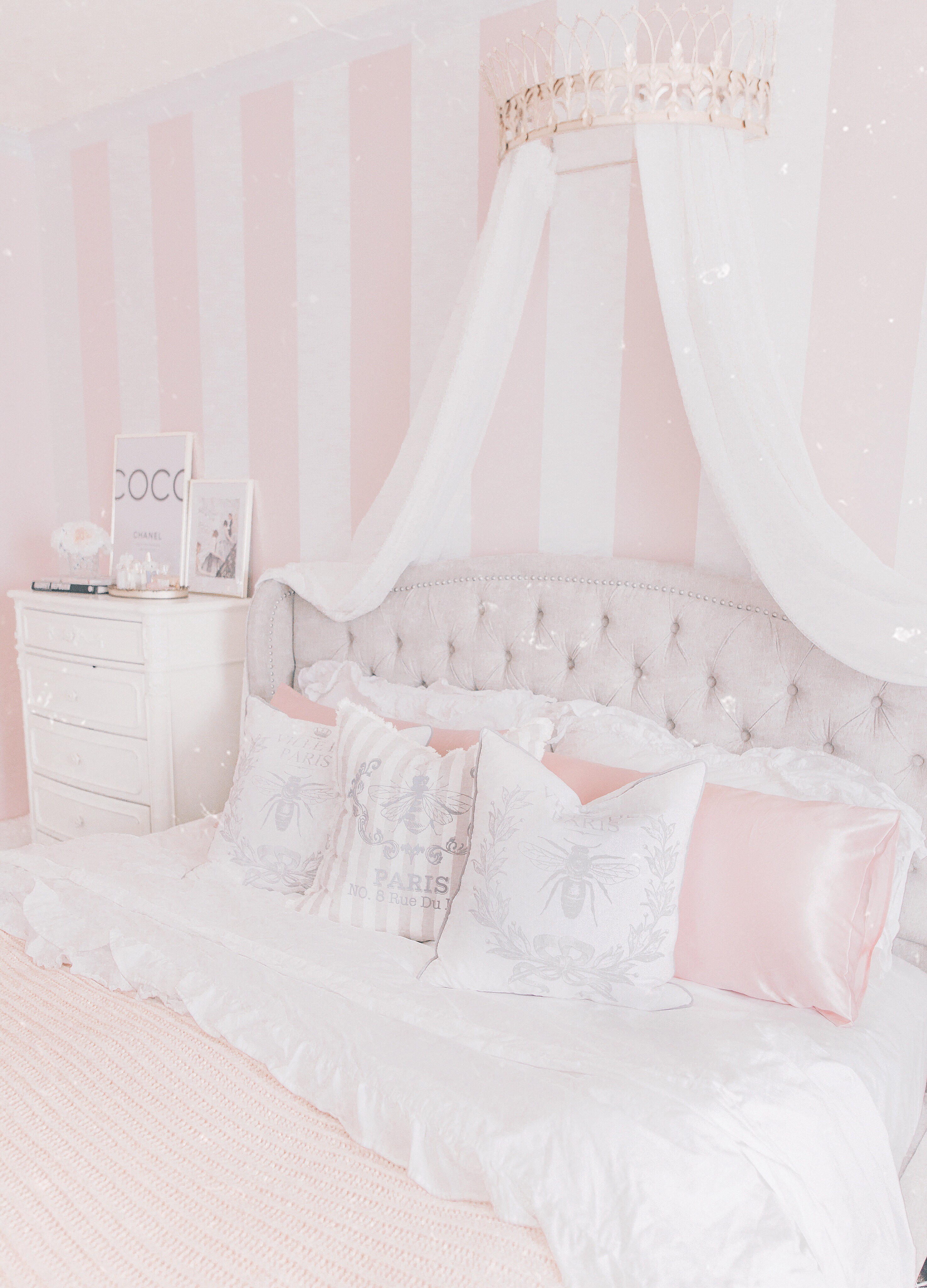 A Glamorous & Elegant Tufted Bed by Overstock