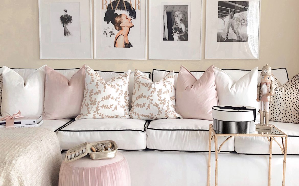 Chanel & Glam Inspired living room makeover - J'adore Lexie Couture